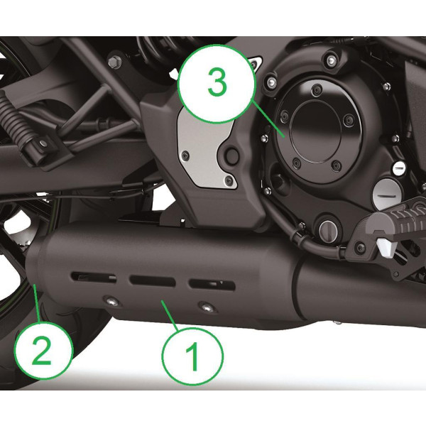 Kawasaki Chrome trim parts Vulcan S